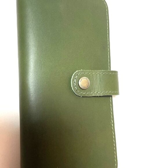 Portland Leather Goods Bifold Wallet NEW Green - Picture 5 of 5